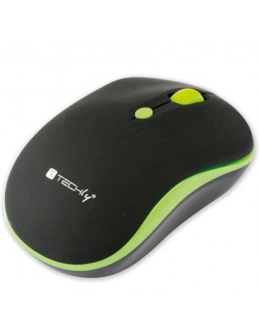 Techly Mouse Wireless 2.4GHz 800-1600 dpi Nero/Verde (IM 1600-WT-BGW)