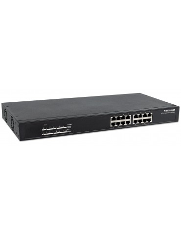 Intellinet 560993 switch di rete Non gestito L2 Gigabit Ethernet (10/100/1000) Nero 1U Supporto Power over Ethernet (PoE)