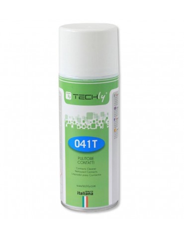 Techly Spray di Pulizia Contatti Elettrici ed Elettronici 400ml (ICA-CA 041T)