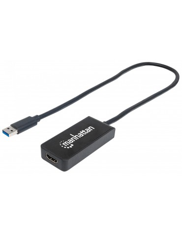 Manhattan 152259 cavo di interfaccia e adattatore USB 3.0 Type-A HDMI Nero