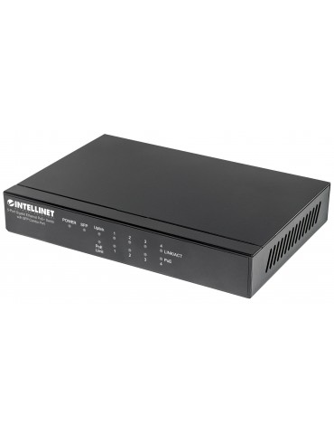 Intellinet 561174 switch di rete Gigabit Ethernet (10/100/1000) Nero Supporto Power over Ethernet (PoE)