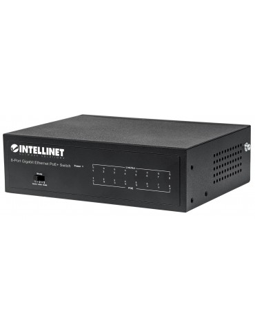 Intellinet 561204 switch di rete Gestito Gigabit Ethernet (10/100/1000) Nero Supporto Power over Ethernet (PoE)