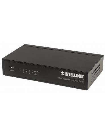 Intellinet 561228 switch di rete Non gestito Gigabit Ethernet (10/100/1000) Nero Supporto Power over Ethernet (PoE)
