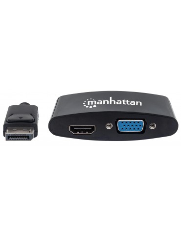 Manhattan 152587 cavo di interfaccia e adattatore DisplayPort HDMI/VGA Nero