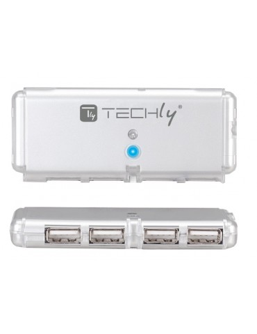 Techly Hub USB Tascabile 4...