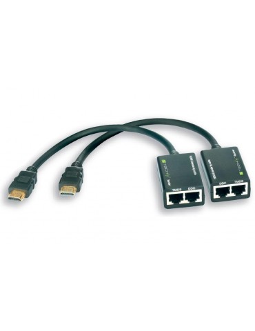 Techly Amplificatore HDMI Cat 5e/6 Compatto 30m (IDATA EXT-E30D)