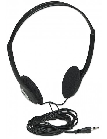 Manhattan Stereo Headphones Cuffie Padiglione auricolare Nero