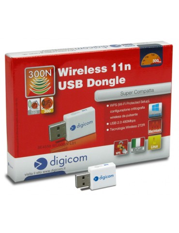 Digicom 8E4550 scheda di rete e adattatore WLAN 300 Mbit/s