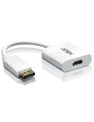 Aten DisplayPort/HDMI DisplayPort Male HDMI Type A female Bianco