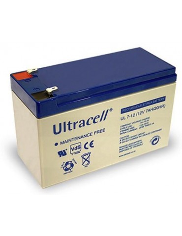 Batteria Ricaricabile 12V 7Ah Ultracell UL7-12(Faston 187 - 4.8 mm)