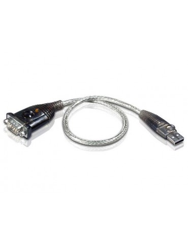 Aten UC232A1-AT cavo seriale Nero, Metallico 1 m USB RS-232