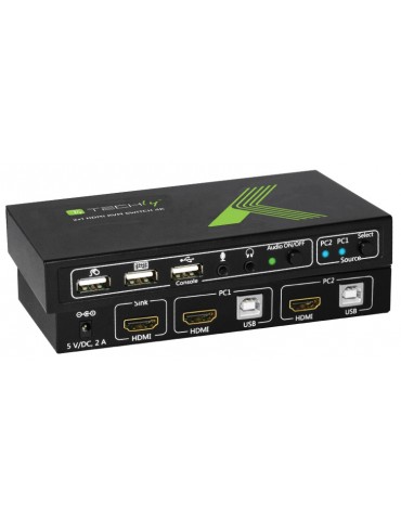 Techly KVM switch 2x1 con USB e HDMI IDATA KVM-HDMI2U