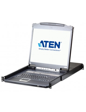 Aten 16-PORT 19IN LCD KVM OVER IP SWITCH (USB - PS/2 VGA) switch per keyboard-video-mouse (kvm)