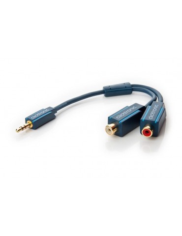 Cavo Audio Stereo 2 RCA F a Jack 3.5 mm M 0,10 m Alta Qualit&agrave