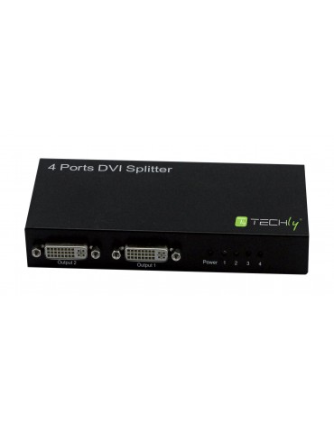 Techly ICKV104DTY ripartitore video DVI 4x DVI