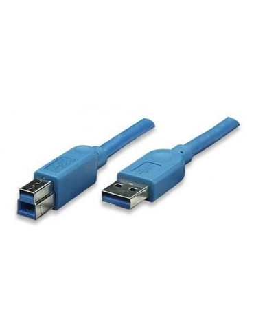 Techly Cavo USB 3.0 A maschio/B maschio 3 m blu (ICOC U3-AB-30-BL)