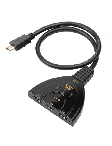 Switch HDMI&trade 3x1 Pigtail 4K