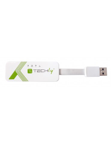 Techly IDATA USB-ETGIGA-3A Ethernet 5000 Mbit/s