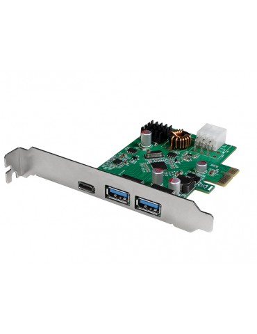 Scheda PCI Express USB 3.2 Gen1x1, 1x USB-C&trade PD 3.0 e 2x USB 3.0