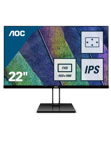 AOC Value-line 22V2Q monitor piatto per PC 54,6 cm (21.5") 1920 x 1080 Pixel Full HD LED Nero