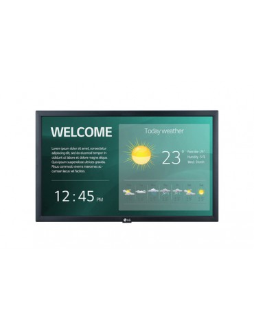 LG 22SM3G-B visualizzatore di messaggi Pannello piatto per segnaletica digitale 54,6 cm (21.5") IPS Full HD Nero Processore inte