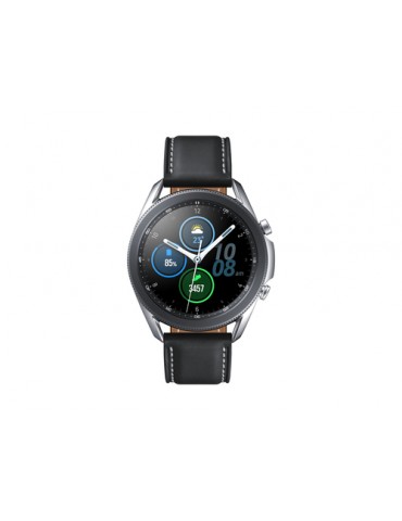 Samsung Galaxy Watch3 Smartwatch Bluetooth, cassa 45mm acciaio, cinturino pelle, Saturimetro, Rilevamento cadute, Monitoraggio s