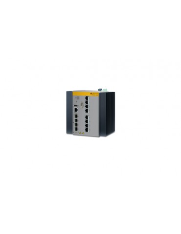 Allied Telesis AT-IE300-12GP-80 Gestito L3 Gigabit Ethernet (10/100/1000) Supporto Power over Ethernet (PoE) Nero, Grigio