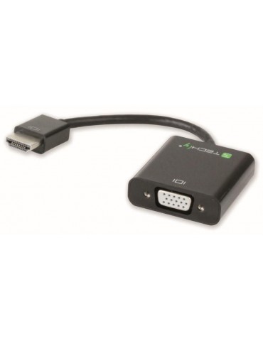 Techly Cavo Convertitore Adattatore da HDMI a VGA con Micro USB e Audio (IDATA HDMI-VGA2AU)